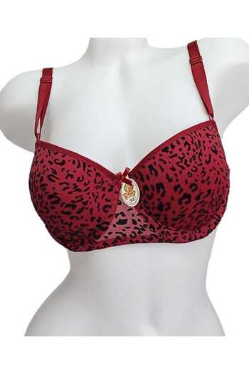 Tektaş Leopard Pattern Padded Underwire Bra