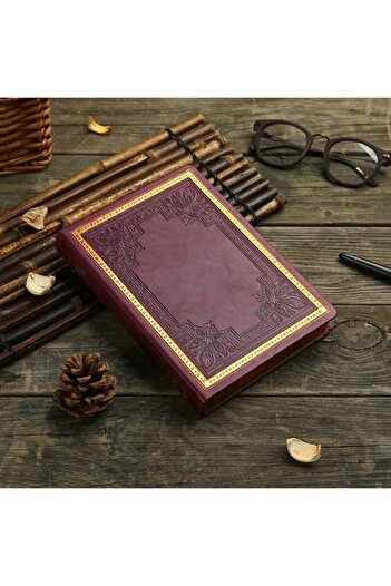 Victoria's Journals Old Book Notebook 14x20 Lined Light Brown