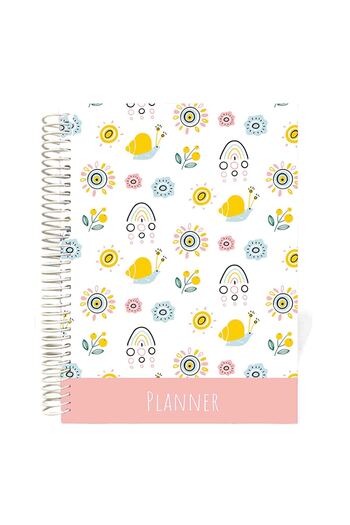 Lizy 17x24 cm Hard Cover Spiral Talking Agenda - DESIGN-10