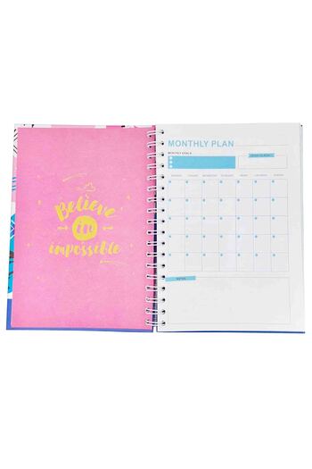 Lizy 17x24 cm Hard Cover Spiral Talking Agenda - DESIGN-10