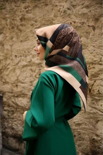 Levidor New Season Trend Polyester Twill (TIVIL) Scarf Model Hijab Nağme Ldt172-01
