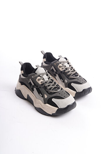 Solo Bag DEL'SOLERA KADIN BAĞCIKLI YÜKSEK TABAN SNEAKER SPOR AYAKKABI