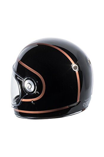 TORC T-1 Copper Pin Kapalı Motosiklet Kaskı Siyah