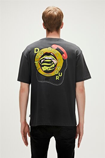 Bad Bear Daydream Oversize T-shirt Anthracite Basic Men's T-Shirt