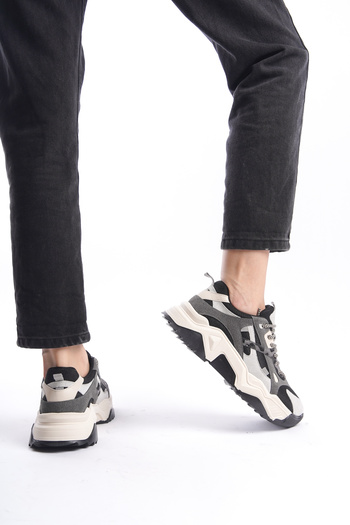 Solo Bag DEL'SOLERA KADIN BAĞCIKLI YÜKSEK TABAN SNEAKER SPOR AYAKKABI