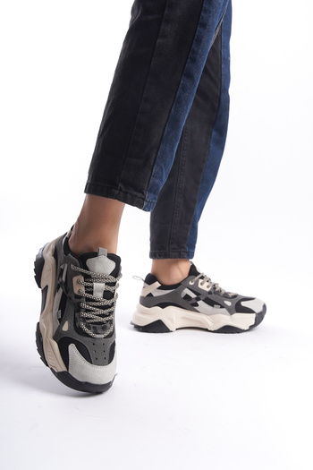 Solo Bag DEL'SOLERA KADIN BAĞCIKLI YÜKSEK TABAN SNEAKER SPOR AYAKKABI