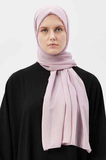 Altobeh Plain Chiffon Shawl Powder