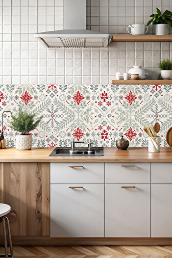 DECORIO HOME Mutfak Tezgah Arası Kaplama - Yapışkanlı Folyo - Duvar - Fayans - Banyo - Çok Amaçlı Kaplama Folyosu