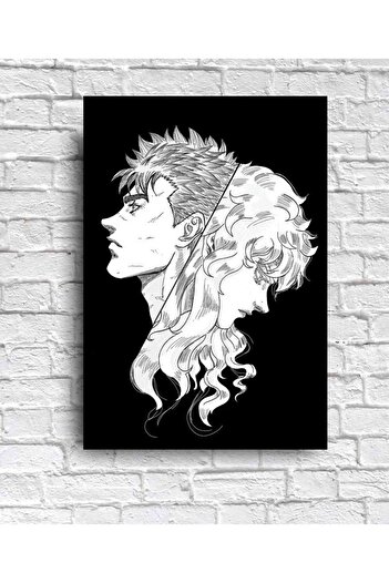 icase Berserk Guts Griffith Casca Corkus Gambino Anime Poster ahşap tablo