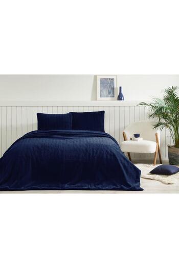 Özdilek DOUBLE BED COVER CARMEN NAVY BLUE