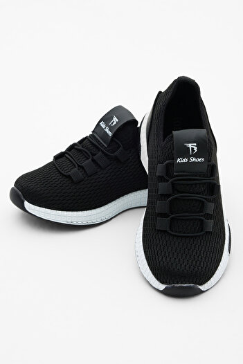 Tonny Black Çocuk Unisex Siyah Beyaz Tonny Black Rahat Kalıp Ayakkabı