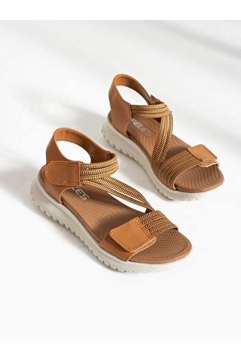 Alemdar Shoes REBUS Tan Velcro Women's Sandals
