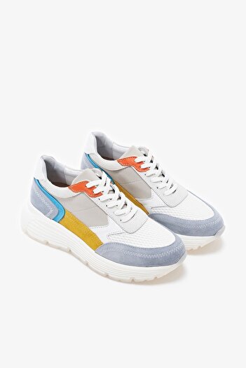 Louis Cardy Clay Bebek Mavisi Hakiki Deri Kadın Sneakers
