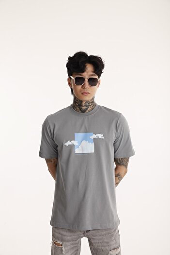 The Champ Clothing Ανδρικό βαμβακερό μπλουζάκι με στάμπα με λαιμόκοψη
