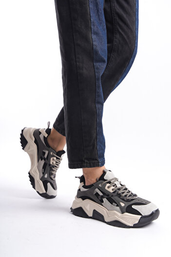 Solo Bag DEL'SOLERA KADIN BAĞCIKLI YÜKSEK TABAN SNEAKER SPOR AYAKKABI