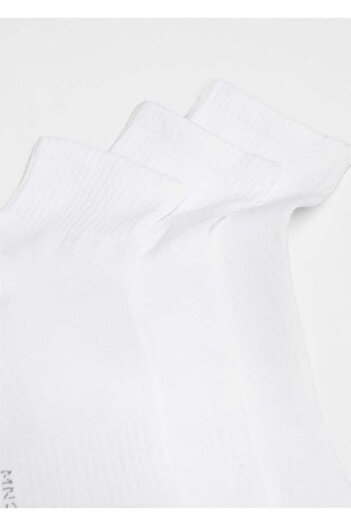 MANGO Man Pack of 3 Cotton Line Woven Socks