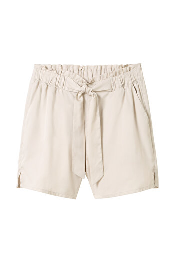 Tom Tailor Denim Coloured Paper bag shorts