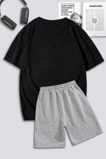 macklin Unisex Γυναικείες Ανδρικές Jeon Jungkook BTS Σετ μπλουζάκι και σορτς αθλητικής φόρμας με στάμπα ειδικής σχεδίασης Oversize