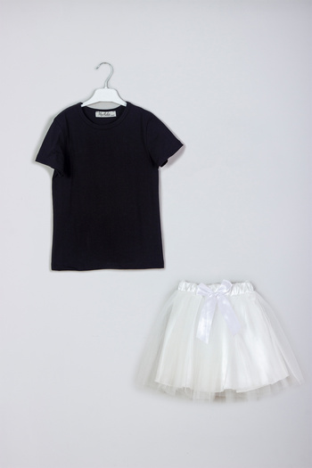 MYADA New Season Basic T-Shirt Tutu Skirt Combination Set