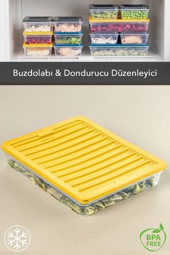 Meleni Home Yellow Microwave Compatible Storage Container - Food 1x2400ml