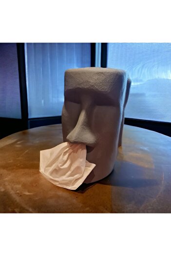 AromaTurk Peçetelik Moai Tissue Büst Selpak Hediyeli