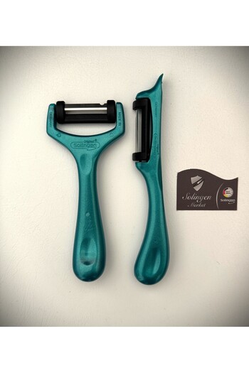 Solingen Turquoise Glitter Peeler Set