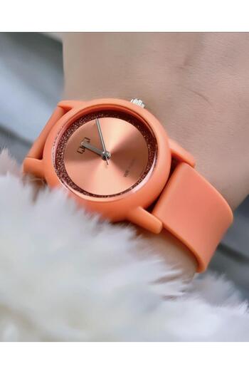 Q&Q  Women's Waterproof Plastic Cord Wristwatch