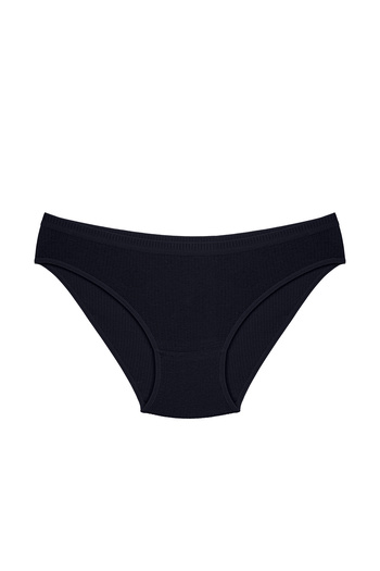 Humaone Women's 100% Cotton 5-Piece Ribbed Bikini Panties