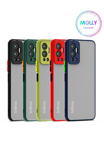 Molly Transparent Silicone Case with Black Colored Edges Frosted for Infinix Hot 12 - Huskarl