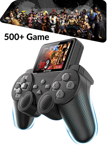 Favors Atari Oyun Konsolu 500 Adet Nostalji Retro Oyun Taşınabilir Tek Konsol Gameboy Contra/Mario/Tank