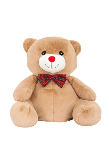 Genel Markalar Papyonlu Kahverengi Peluş Ayıcık 60 cm