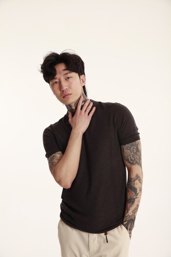 The Champ Clothing Polo Neck Men's Knitwear Knitted T-shirt