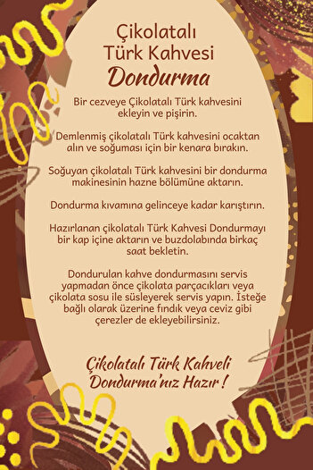 Mim and More Çikolatalı Türk Kahvesi Çikolata Aromalı Türk Kahvesi 200 Gr