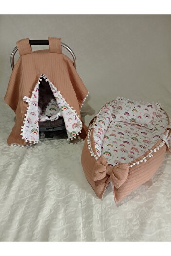 Wenaris Κάλυμμα καροτσιού διπλής όψης - Μαξιλάρι, Babynest και Μαξιλάρι