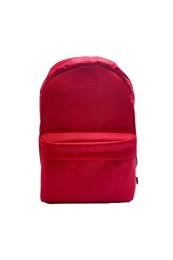 Differ Studio Red Color Water Resistant Zippered Pocket Daily Unisex Backpack/School Bag Large Internal Volume