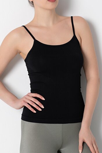 Miorre Women's Thin Strap Lycra Seamless T-Shirt