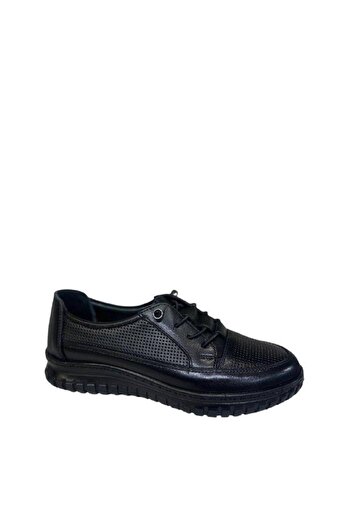 PUNTO 415032 Genuine Leather Rubber Fixed Lace Up Women's Casual Shoes