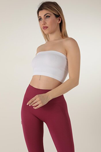 Doremi Seamless Strapless Ribbed Sports Bustier