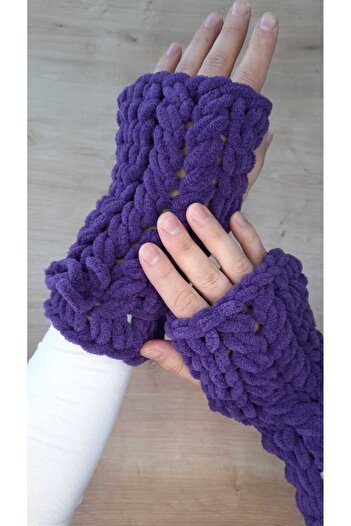 Alize Puffy Hand Knitted Gloves