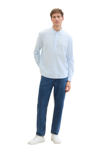 Tom Tailor Denim χαλαρό βαμβακερό λινό χιτώνα