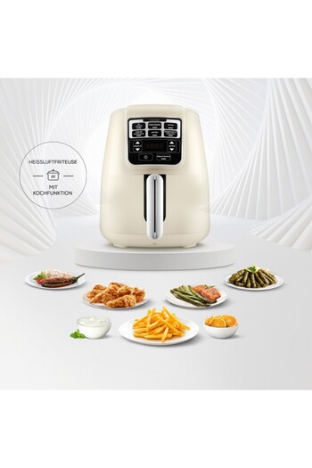 Karaca Air Cook XL 2 in 1 Airfryer Starlight, Fritten, Hausjoghurt, Trockene Gemüse Obstsorten, Grill