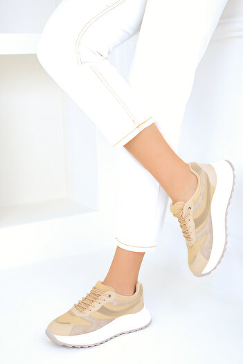 SOHO Beige Women's Sneakers 19006