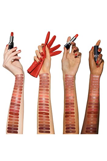 Dior Rouge Dior- 16 Saate Kadar Etkili Nar Çiçeği Özlü Mat Metalik Kadife Saten Bitişli Ruj