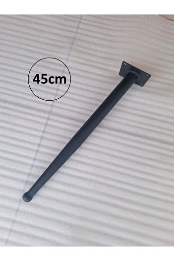DEMONTEPARK 1buc 45cm picior conic metalic-picioare măsuță de cafea-vopsit culoare neagră