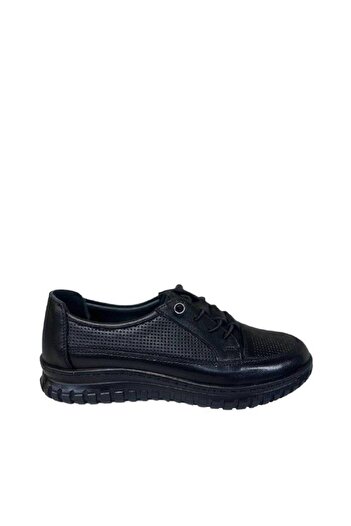 PUNTO 415032 Genuine Leather Rubber Fixed Lace Up Women's Casual Shoes