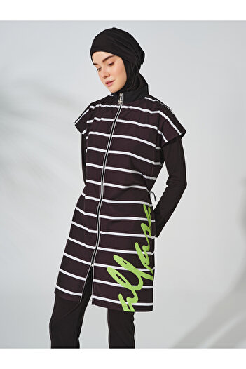 ALFASA Hijab Swimsuit - Rudder Striped Design