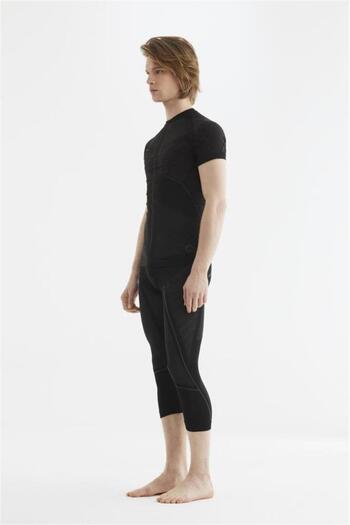 Panthzer Extreme Muscle Short Sleeve Polygiene Men's Top Underwear Black/grey