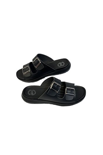 GEZER Kafkaslar Non-Slip Sole Orthopedic Buckle Men's Slippers