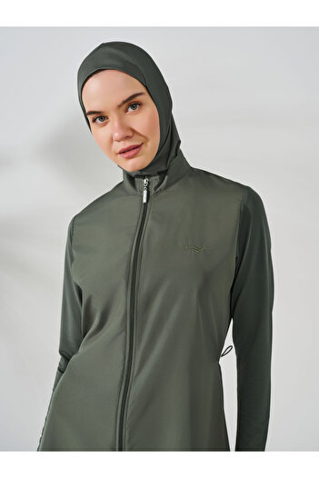 ALFASA Basic Long Hijab Swimsuit - Khaki - Alfasa