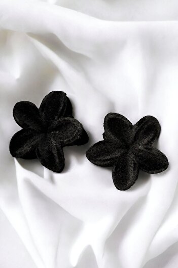 TAKIŞTIR 2-Piece Velvet Lotus Peg - Black Color Buckle